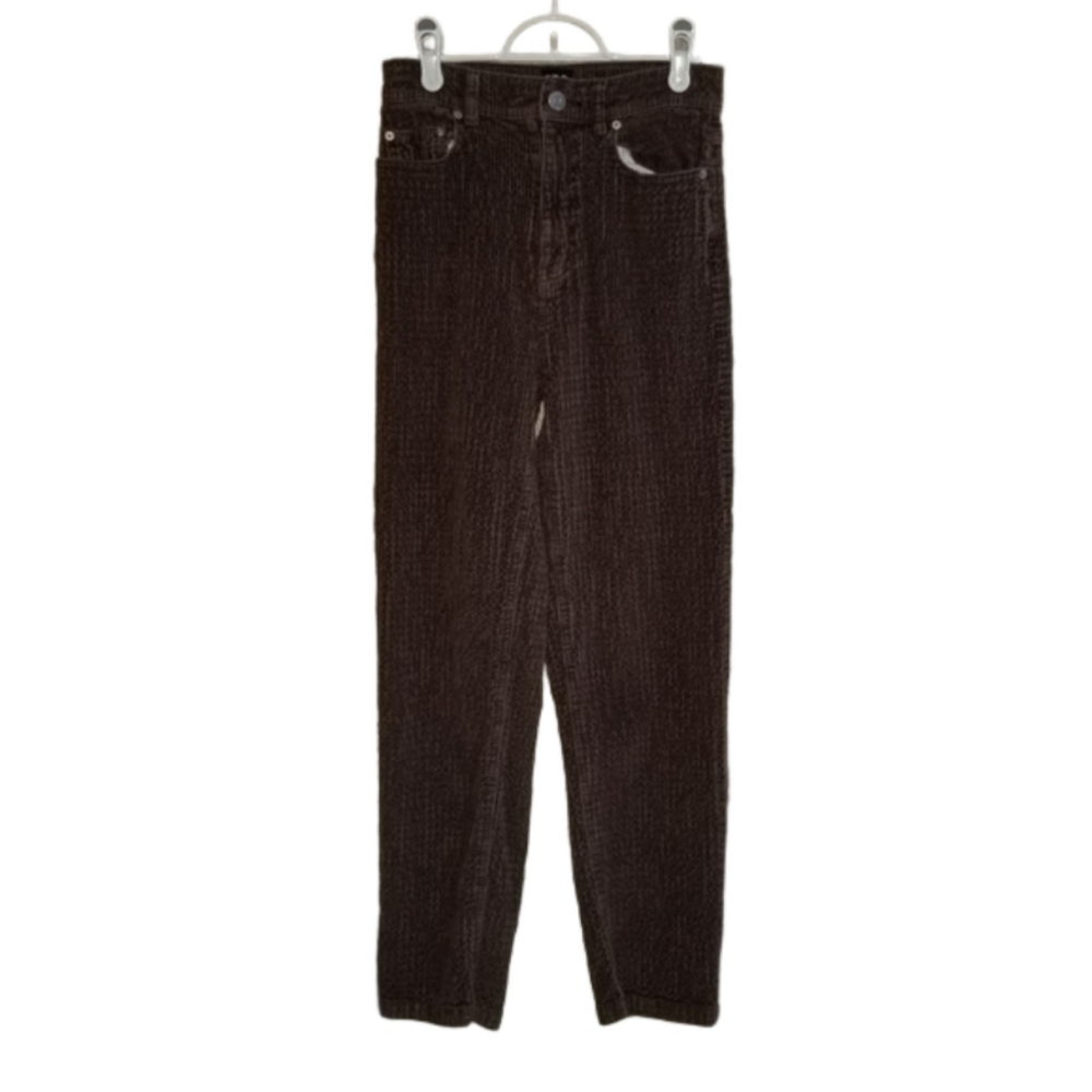 BDG Jean Outfitters Thick Brown Baggy High Rise Cords Label Reads Size 25